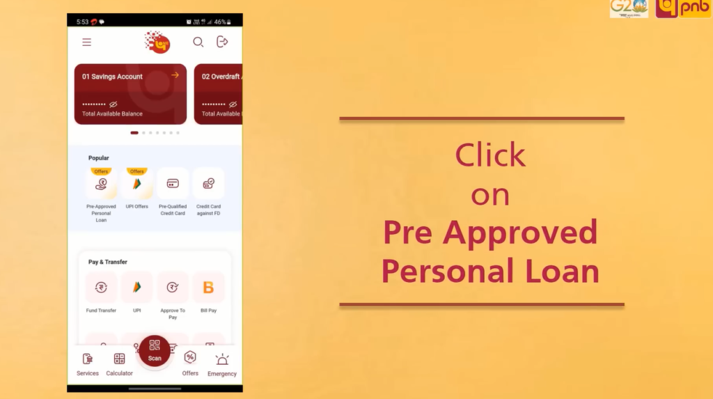 PNB pre approved personal loan